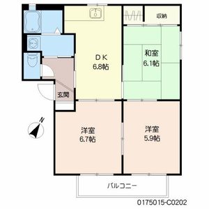 シャーメゾン桜　Ｃ棟　＊ C0202号室