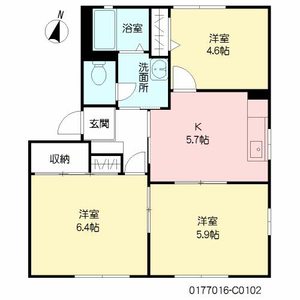 インペリアル・ロジュマン　Ｃ棟　＊＊ C0102号室