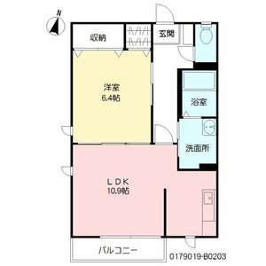 シャーメゾン田上　Ｂ棟　＊＊ B0203号室