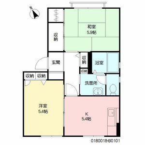 フォーレス・いすず　Ｂ棟　＊＊ B0101号-16