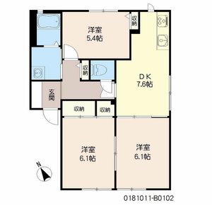 グランドメゾンⅡ　Ｂ棟　＊＊ B0102号-16