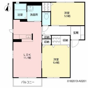 シャーメゾン来春　＊＊ A0201号室