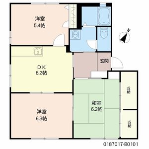 マイフローラ　Ｂ棟　＊＊ B0101号室