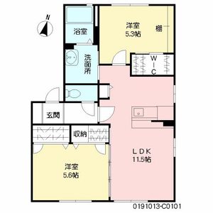 コンフォール川原田　Ｃ棟　＊ C0101号-2