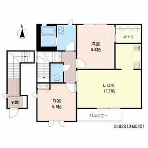 メゾン・ド・カメリア　Ｂ棟　＊ B0201号室
