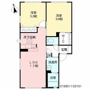 ブルーハイム・彩　Ｃ棟　＊ C0101号室
