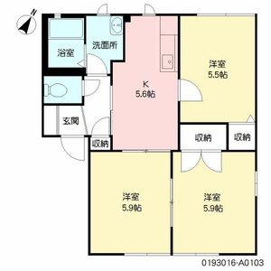 ハピネス高柳　Ｃ棟　＊ C0103号室