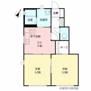 シャーメゾン朽網　Ｃ棟　＊＊ C0102号室