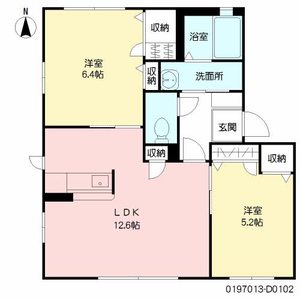 メゾン・ド・クローバー　　Ｄ棟 D0102号-2