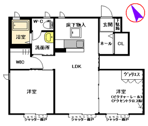 シャーメゾン舞　＊ A0103号室