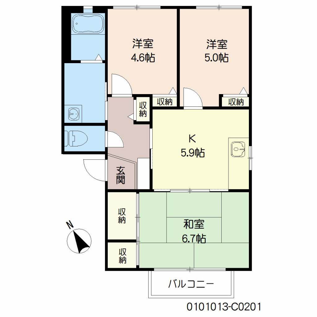 ルポ５１０　Ｃ棟　＊＊C0201-2