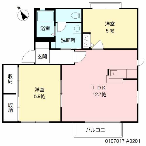 ボヌールメゾン　Ａ棟　＊A0201-2