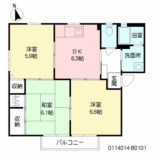 エクセレント郷ノ木　Ｂ棟　＊＊B0101-2