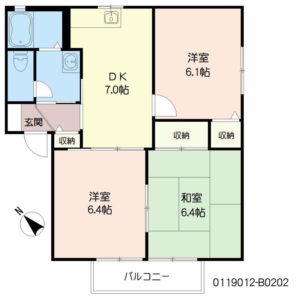 エクセルコート　Ｂ棟　＊＊B0202-2