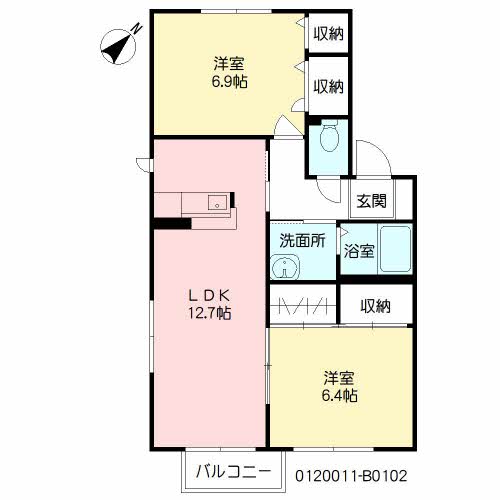 アヴェニールパルク２１　Ｂ棟B0102-2