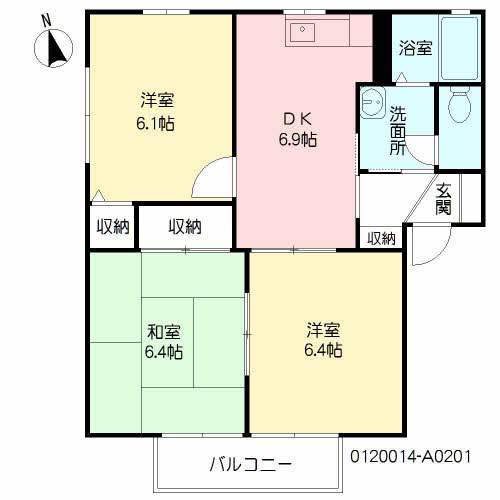 サンヒルズ　Ａ棟　＊＊A0201-2