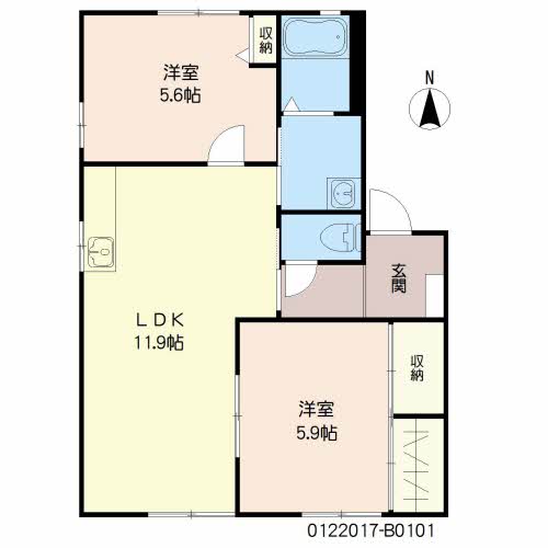 ソレーユ森町　Ｂ棟　＊＊B0101-2