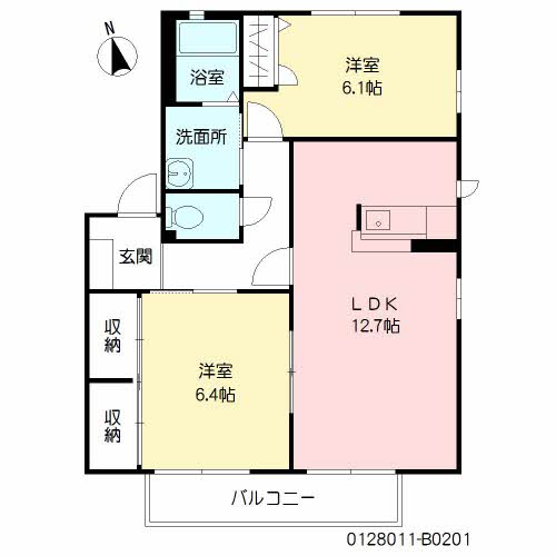 リヴ　アヴェニール　Ｂ棟　＊＊B0201-2