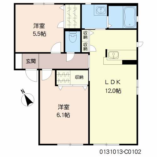 スリーゼ　Ｃ棟　＊＊ C0102号-16