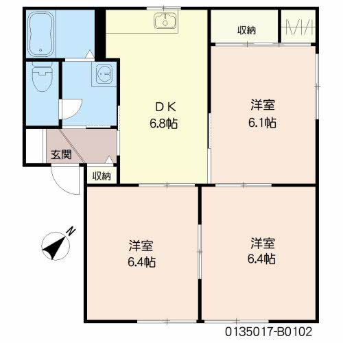 フォーレス神崎　Ｂ棟　＊ B0102号-15