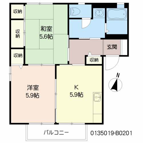 バリュージュ雄希　Ｂ棟　＊＊ B0201号-15