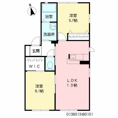 カーサポルポ B棟 ** B0101号-2