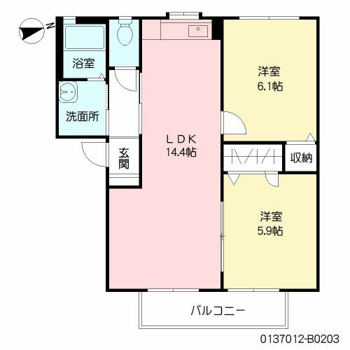 ヴィラ恋の田 * B0203号-2