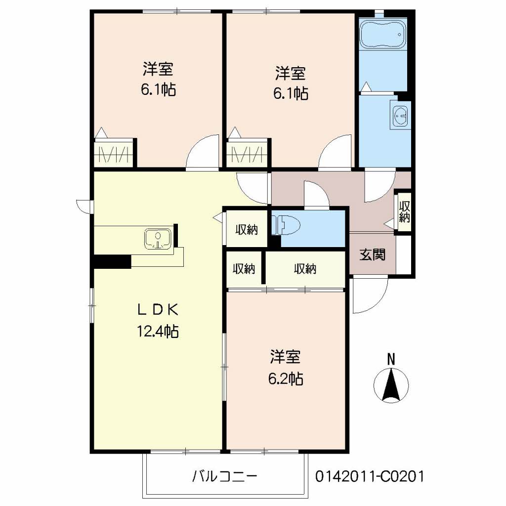 咲ら坂　Ｃ棟　＊ C0201号-16