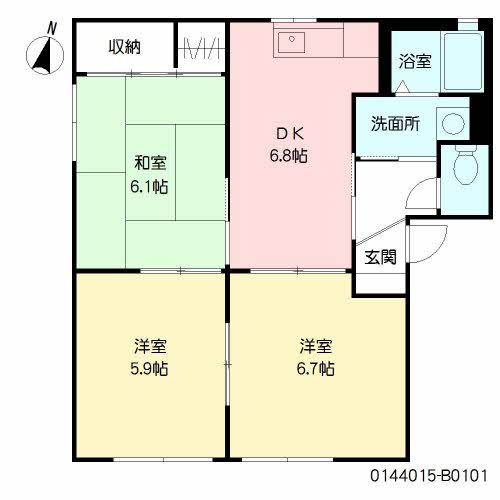 ソルジェンテ　Ｂ棟　＊＊ B0101号-2