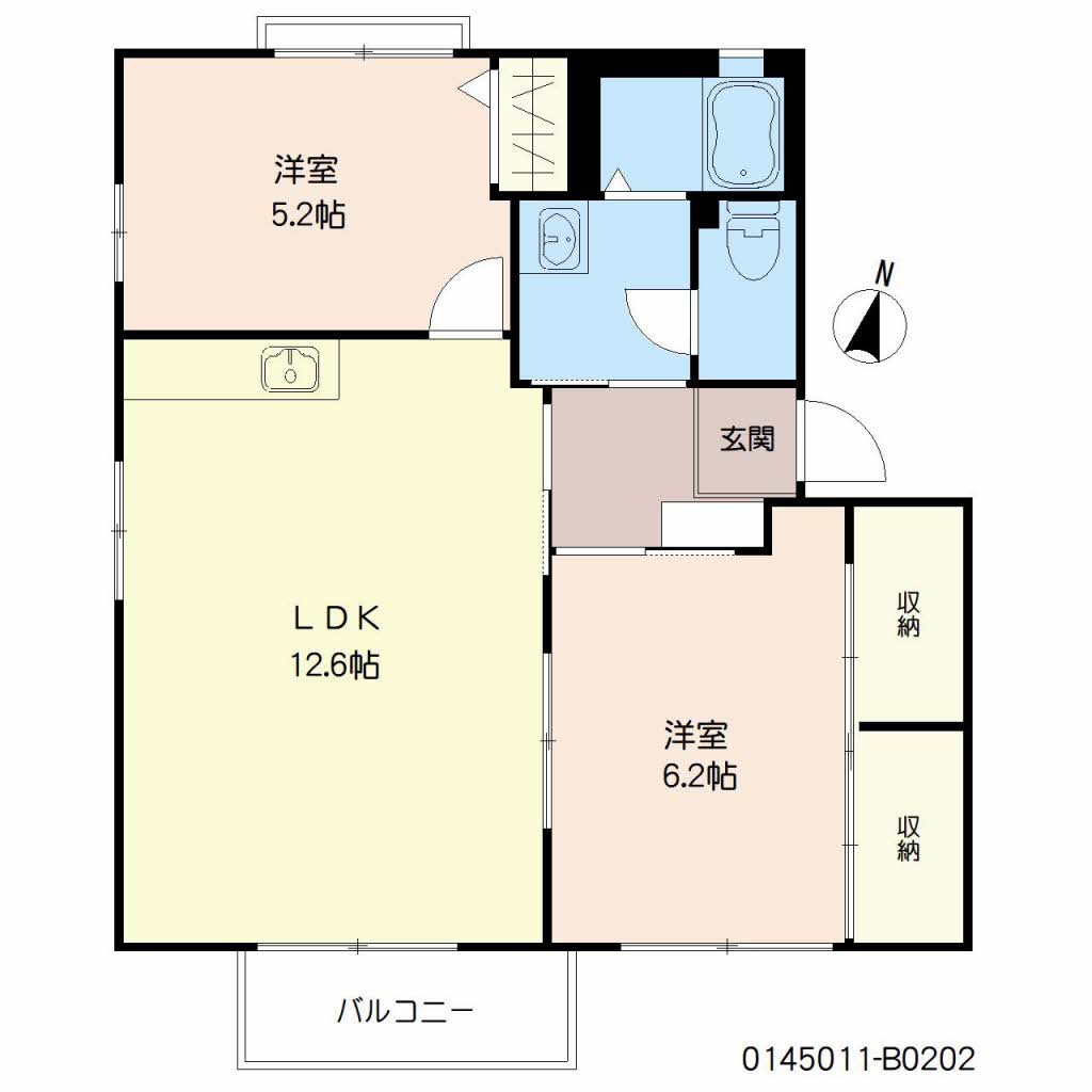 シャーメゾン中曽根　Ｂ棟　＊＊ B0202号-15