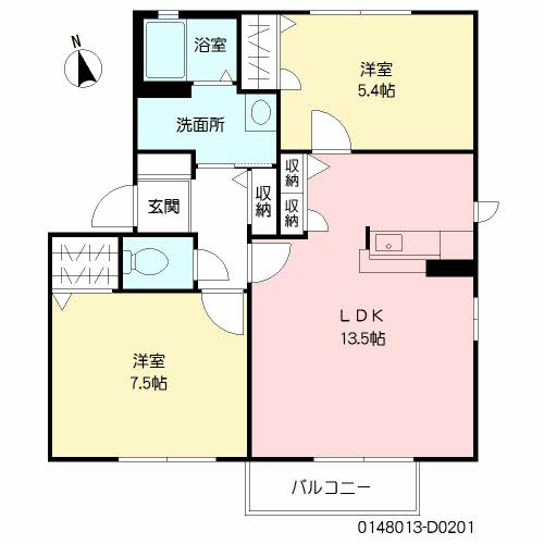 フォーレス中古賀　Ｄ棟　＊＊D0201-2