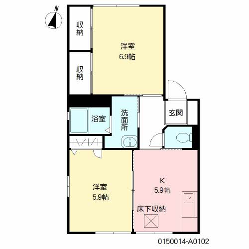 アーバンハイツ三日月 A棟 ** A0102号-16