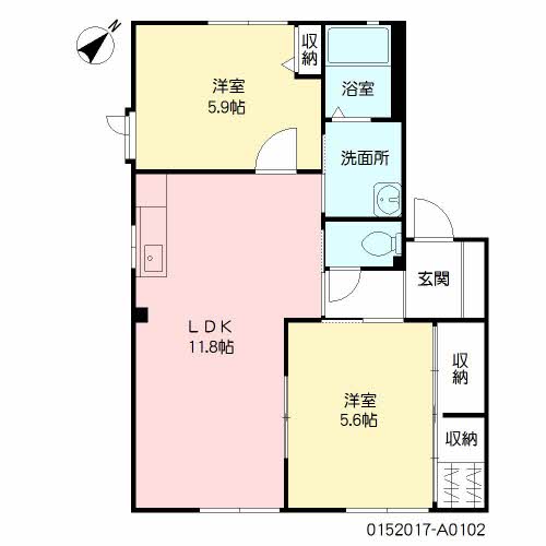 メイプルガーデン和井田　Ａ棟　＊＊A0102-2