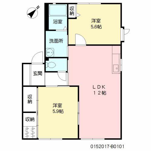 メイプルガーデン和井田　Ｂ棟　＊＊B0101-2
