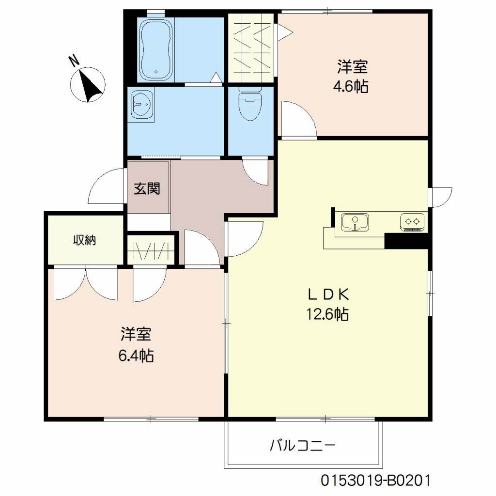 バリュージュたかき　Ｂ棟　＊ B0201号-16