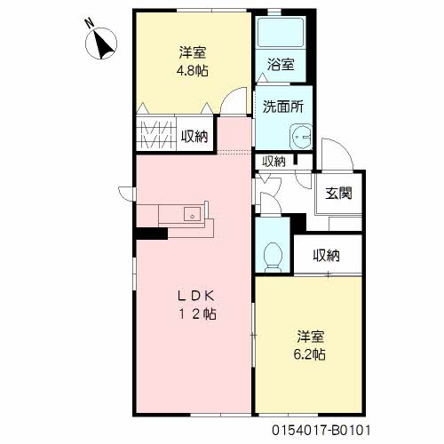 アイレフ　Ｂ棟　＊＊B0101-2