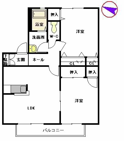 コートヴェール南片江Ⅱ　Ｈ棟H0203-2