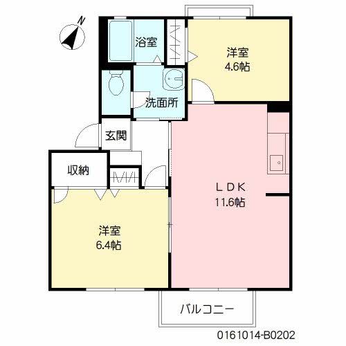 グレースハイム B棟 ** B0202号-2