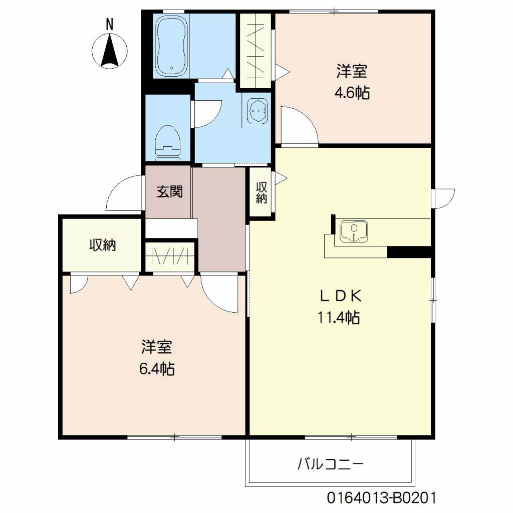 シャルマンメゾン大川　Ｂ棟　＊＊B0201-2