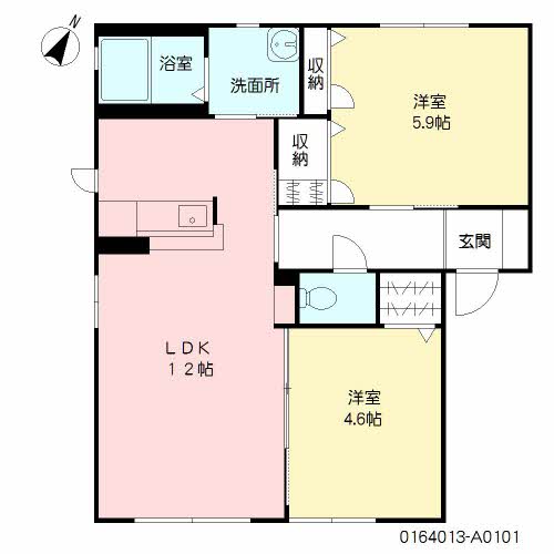 シャルマンメゾン大川　Ａ棟　＊＊A0101-2