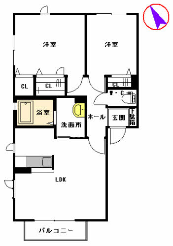 シトラスガーデン門司港　Ｂ棟　＊＊ B0201号-15