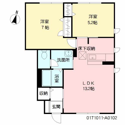 アルブルージュ　Ａ棟　＊A0102-2