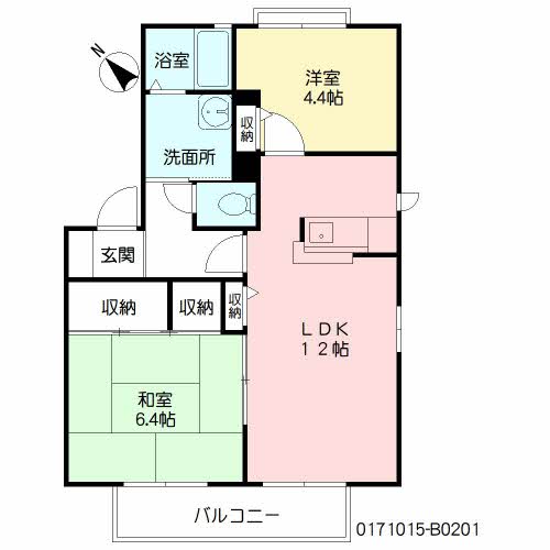 シーメゾン相浦　Ｂ棟　＊＊ B0201号-16