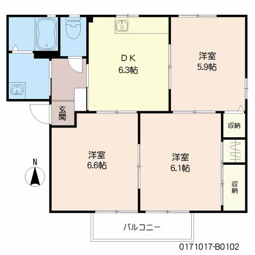 サンヒルズ中尾 B棟 ** B0102号-16
