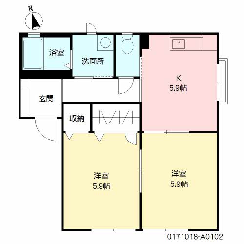 メゾン　フリージア　Ａ棟　＊A0102-2
