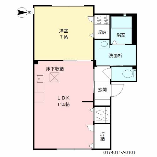 アコール　Ⅰ棟　＊＊A0101-2