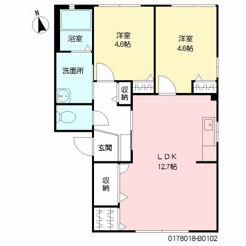 ドルチェ B棟 * B0102号-16