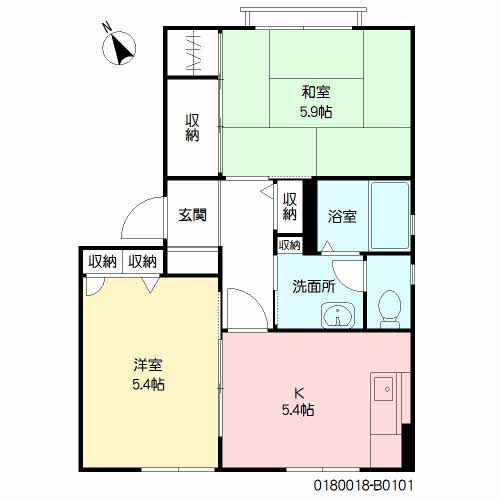 フォーレス・いすず　Ｂ棟　＊＊B0101-2