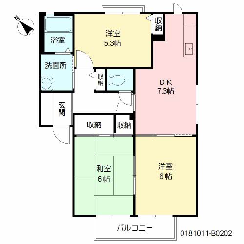 グランドメゾンⅡ　Ｂ棟　＊＊B0202-2