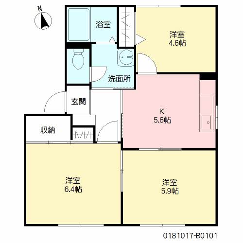 フォーレスアナイ　Ｂ棟　＊ B0101号-16